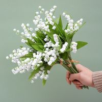 【YF】☏✣  6 Fork Artificial Flowers Fake Plastic Bellflower Decoration Wall Wedding Household Products