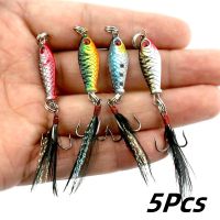 5Pcs Pesca Fishing Lure 25mm/4g Hard Artificial Bait Topwater Trout Pike Wobbler Fishing Tackle With 2 Hooks Fishing Accessories Accessories