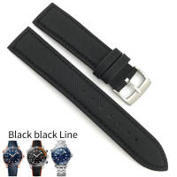 19mm 20mm 21mm 22mm Rubber Silicone Stainless Steel Buckle Watch Bracelet Nylon Leather Strap for Omega Watch Seamaster for Men