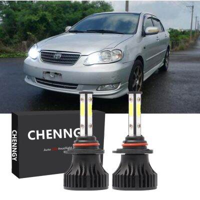 หลอดไฟหน้า Led สีขาวสําหรับ Toyota Altis ( E 120 ) , Year 2000-2006 - 2 ชิ้น Bright 6000 K Hb 3