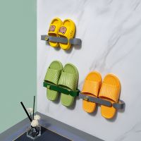 Bathroom Slipper Rack Metope Perforation-free Wall Hanging Living Room Door After Convenient Slipper Drain Storage Rack