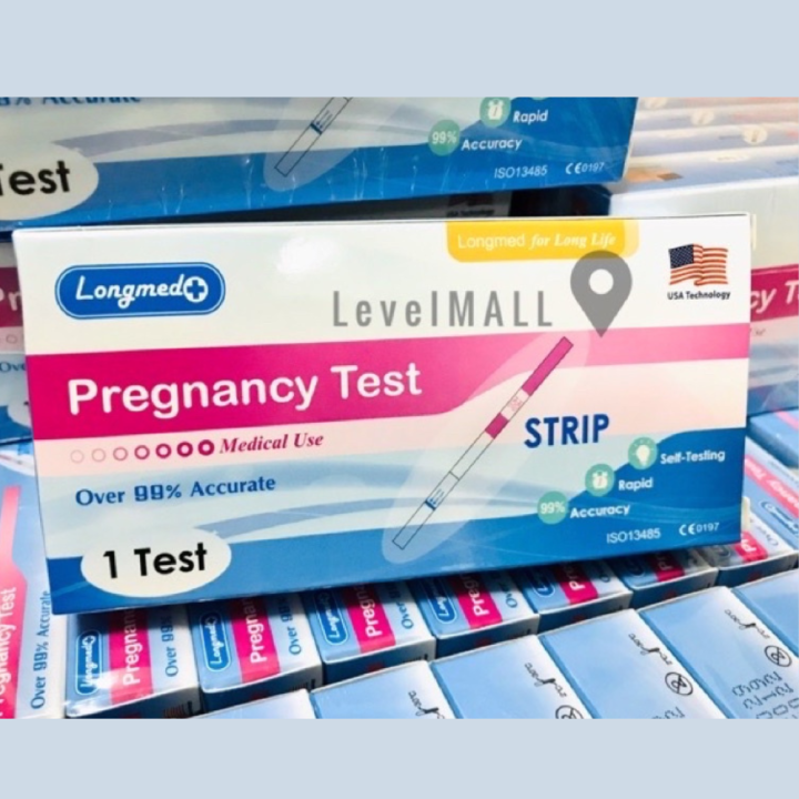 longmed-pregnancy-test-strip-ชุดตรวจครรภ์แบบจุ่ม-1test-กล่อง