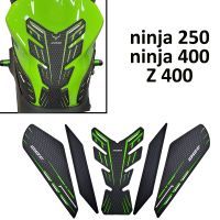 สำหรับนินจา250 Ninja400 Z400 Z 400ถัง2018-2022Motorcycle ปลอกปกป้องเข่าสติกเกอร์รูปลอกที่ยึดเข่าแก๊ส Z400ใหม่