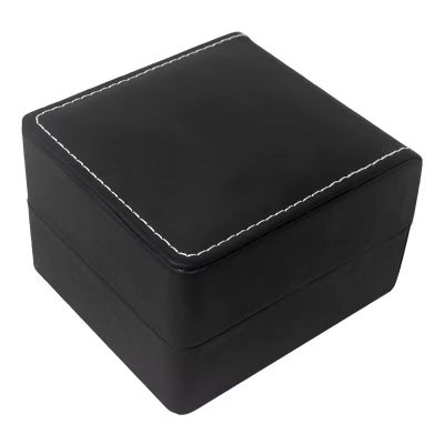 *พร้อมส่ง*กล่องนาฬิกา กล่องใส่นาฬิกา Watch Box กล่องใส่สร้อยข้อมือ กำไล กล่องเก็บนาฬิกาข้อมือ กล่องหนังนาฬิกา Leather Watch Box สีดำ