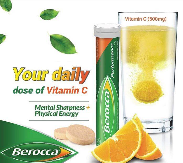 Berocca Vit B & Vit C & Calcium & Magnesium And Zinc ( 30 Effervescent