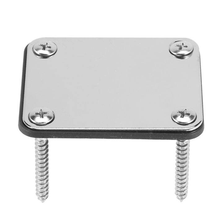 2-pcs-guitar-metal-neck-plates-with-plastic-mat-for-strat-tele-style-electric-guitar-replacement-chrome