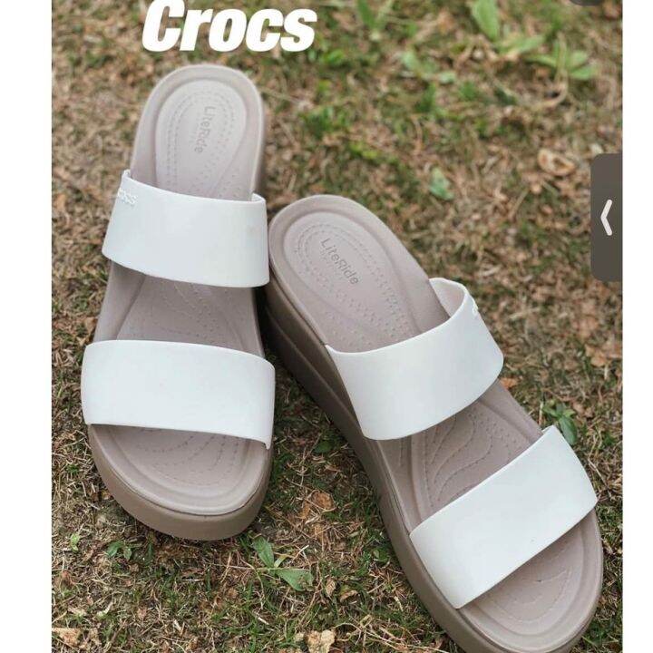 Crocs Women's Brooklyn Mid Wedge sandals OEM COD Lazada PH