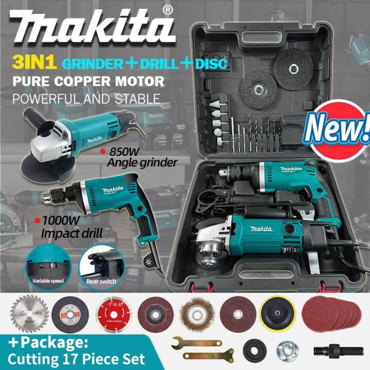 Original electric tool set, electric drill, angle grinder set, angle