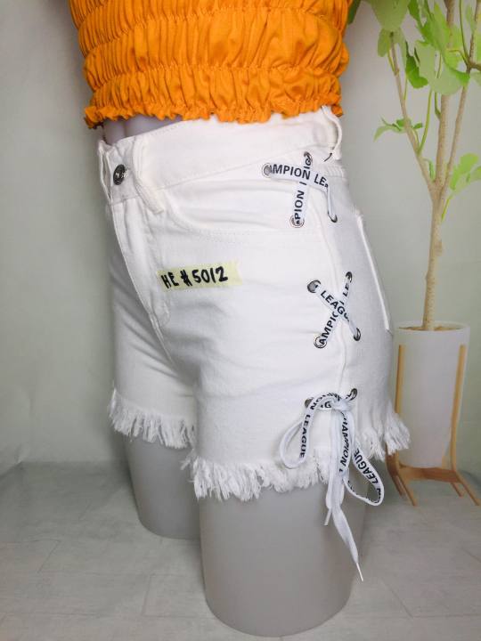 White denim shorts w minimal rips Brand California... - Depop-sgquangbinhtourist.com.vn