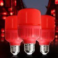 HOME MI โคมไฟหลอดไฟ Led สีแดง5W 10W 15W E27หลอดไฟสกรูสำหรับเทศกาลปีใหม่กลางแจ้งสีสดใสเป็นพิเศษหลอดไฟวันหยุด