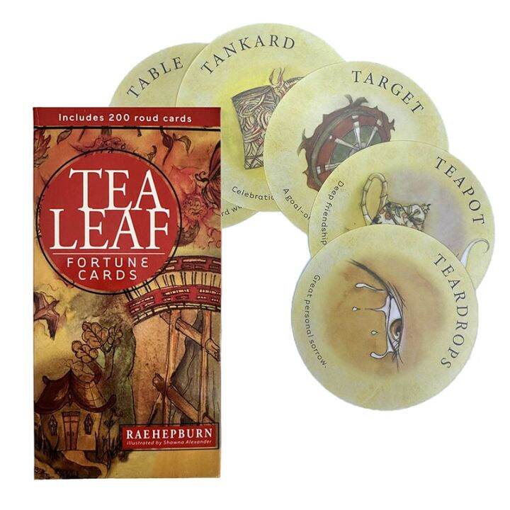1 Box Tea Leaf Fortune Cards Tarot Oracle Card Prophecy Divination Deck Family Party Board Games