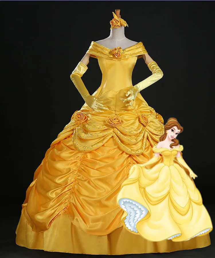 Belle Costume - The Dragon and the Freckled Princess Cosplay | Top Quality  Outfits Set for Sale