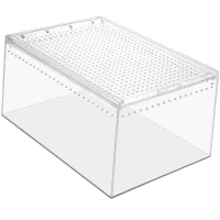 Creative Feed Bin Small Breeder Reptiles Enclosure Tarantula Terrarium Feed Bin Enclosure for Insect