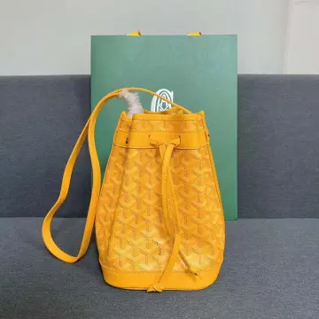 Goyard Petit Flot Bucket Bag Yellow