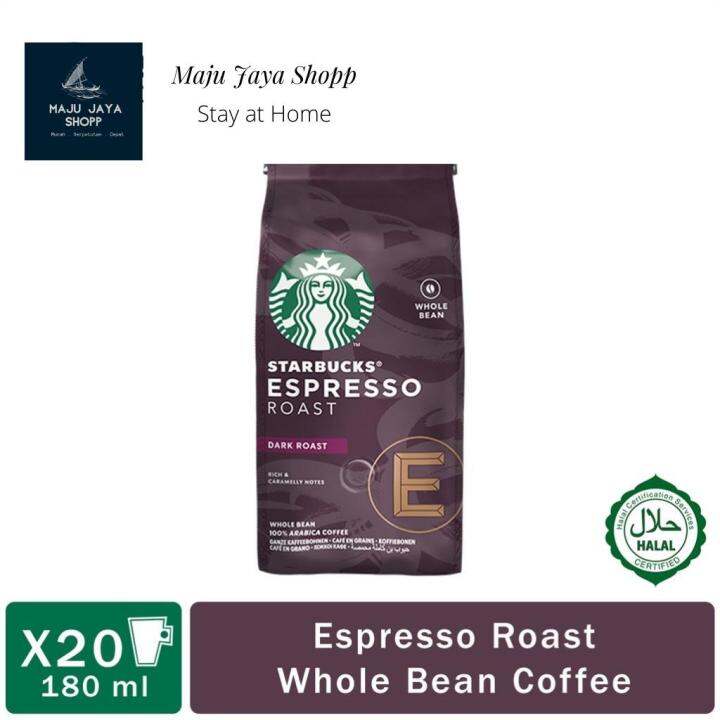 STARBUCKS® Espresso Dark Roast Whole Beans 200g/Bag Lazada