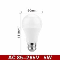 2023ใหม่พลบค่ำถึงรุ่งอรุณ E27หลอดไฟ LED 5W 7W 9W 12W เซ็นเซอร์ไฟกลางแจ้ง AC 110V 220V 85-265V ไฟกลางคืนวันหลอดไฟ LED อัจฉริยะเปิด/ปิดอัตโนมัติ