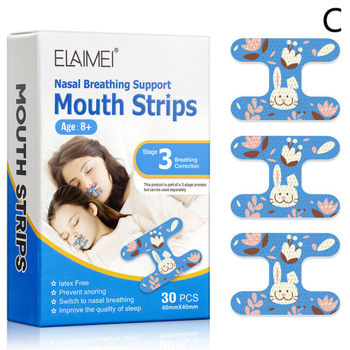 30/90Pcs Mouth Correction Sticker Night Sleep Tape Lip Nose Breathing ...