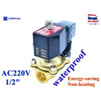 ว้าววว Outdoor Waterproof and energy-saving non-heating Solenoid Valve โซอยด์วาล์วทองเหลือง NC ปกติปิด 1/2" 220VAC คุ้มสุดสุด วาล์ว ควบคุม ทิศทาง วาล์ว ไฮ ด รอ ลิ ก วาล์ว ทาง เดียว วาล์ว กัน กลับ pvc