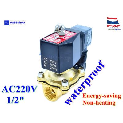 ว้าววว Outdoor Waterproof and energy-saving non-heating Solenoid Valve โซอยด์วาล์วทองเหลือง NC ปกติปิด 1/2" 220VAC ขายดี วาล์ว ควบคุม ทิศทาง วาล์ว ไฮ ด รอ ลิ ก วาล์ว ทาง เดียว วาล์ว กัน กลับ pvc