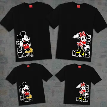 Mickey & Minnie Mouse Fashion, A82, Couple Tee, Family White T-Shirt