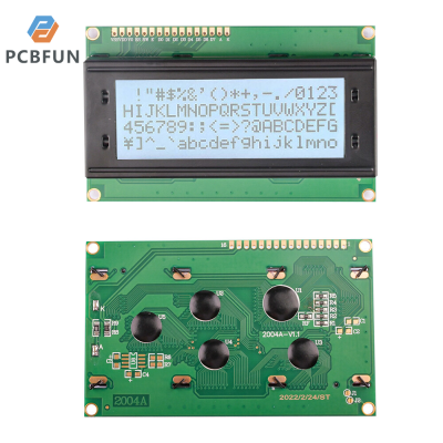 pcbfun Iic/ I2C/TWI 2004 2004LCD 5V โมดูล LCD แบล็กไลท์สีขาวอนุกรมสำหรับ Arduino UNO R3 MEGA2560 20X4 LCD2004