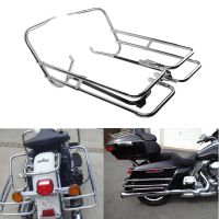 รางยาม Saddlebag รถจักรยานยนต์สำหรับ Harley Tou FLHT FLHR FLHTCUSE 97-08 Road King Electra Street Gle CVO สุดคลาสสิก