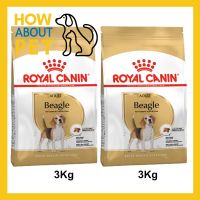 ส่งฟรีทุกรายการ อาหารสุนัข Royal Canin Beagle Adult อาหารบีเกิ้ล อาหารสุนัข รอยัลคานิน พันธุ์บีเกิ้ลรัสเซล10เดือนขึ้นไป 3กก. (2ถุง)