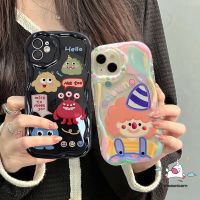 เคสโทรศัพท์มือถือแบบนิ่ม กันกระแทก ลายการ์ตูนมอนสเตอร์ตัวตลกน้อยน่ารัก 3D แนวสร้างสรรค์ แวววาว สําหรับ iPhone XR 11 14 12 13 Pro Max X 7 8 6s 6 Plus XS Max SE 2020