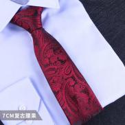 YXT768 Cà Vạt Đám Cưới Màu Đỏ Thời Trang Trang Phục Trang Trọng Cho Nam