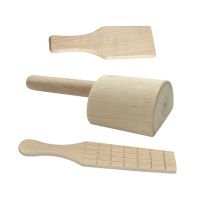 Wooden Clay Paddles Pottery Tool for Handmade Kitchen Clay Pottery Compressing Texturing And Shaping Coil