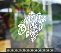 สติกเกอร์ Harley davidson สติกเกอร์ติดรถยนต์ สติ๊กเกอร์สะท้อนแสง