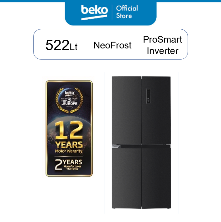 Beko French Door Refrigerator With Prosmart Inverter (522L