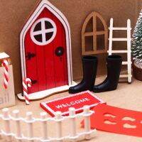 Minature Fairy Garden ป้าย Vivid Design Elf ประตูอุปกรณ์เสริมน้ำหนักเบาสมจริงฝีมือต้นคริสต์มาส DIY Decor