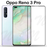 ฟิล์มกระจก นิรภัย เต็มจอ กาวเต็มแผ่น ออปโป้ รีโน่3 โปร ขอบสีดำ  Use For OPPO Reno3 Pro Full Glue Tempered Glass Screen (6.4") Black