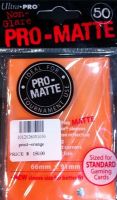 UP OA pmst--orange Pro-Matte Orange Standard Sleeves Pro Matte Standard 50 Sleeves pmst--orange 1012026031050