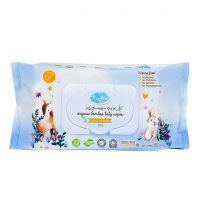 AQU ทิชชู่เปียก KINDEE BABY WIPES 80แผ่น คินดี้ ออแกนิค 80 แผ่น ผ้าเปียก  กระดาษเปียก