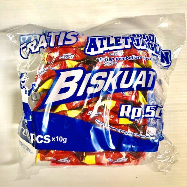 Biskuat Original 1 Pak Renceng 20 Pcs 10g 10gr 10 G Gr Biskuit Kecil