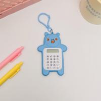 Desktop Calculator Great LED Large Screen Pocket Calculator Cartoon Bear 8-Digit Student Calculator for School Calculators