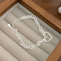 High-quality Light Luxury Exquisite Love Chain celet celet Female 925 Sterling Silver Simple and Niche Design