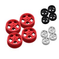 4Pcs Metal Wheel Rim Wheel Hub for MN78 MN-78 MN 78 1/12 RC Car Accessories Kit Red