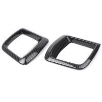 Car Air Condition Outlet Vent Cover Trim For Volvo 2018 XC60 ABS Mouldings Decoration Carbon Fiber Styling