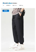 GISU MALL-Sports pants for mens casual fashion high-end trend Nine points pants