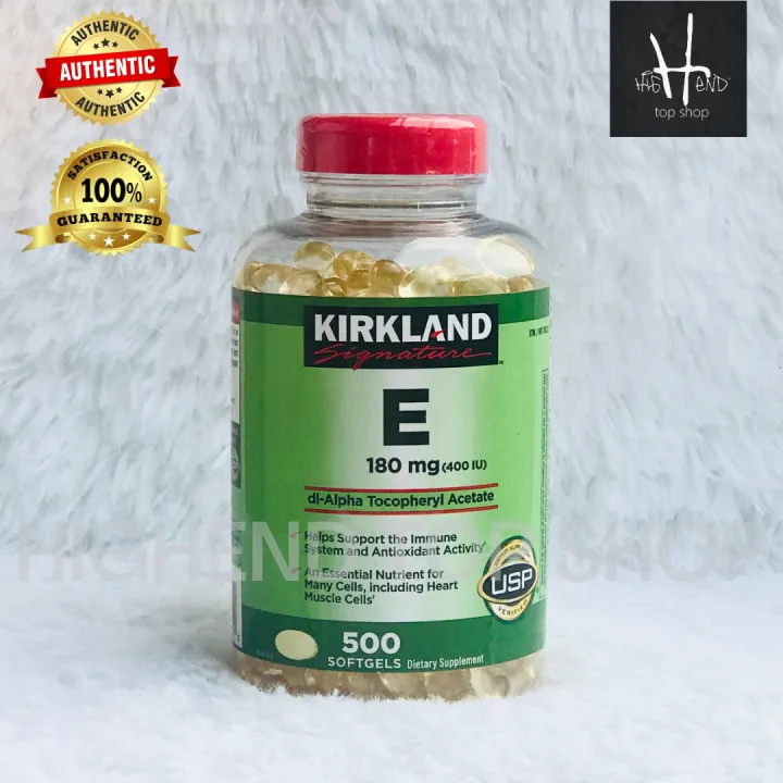 500 Softgels Kirkland Signature Vitamin E 180 mg. AUTHENTIC Lazada PH