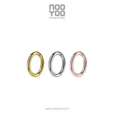 NooYoo จิวสะดือสำหรับผิวแพ้ง่าย CoCr NF Oval Round Profile Belly Clicker