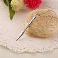 Sword Necklace Frodo Bilbo Baggins Sting Ancient Elvish Blade Sword Rapier Antique Silver Color Pendant Vintage Weapon Wholesale