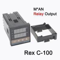 Rex-C100ดิจิตอล Pid ตัวควบคุมอุณหภูมิเทอร์โมสตัท Ssr เอาท์พุท Max40a Ssr Relay K เทอร์โมคัปเปิลสอบสวน Rexc-100 110V ~ 240V