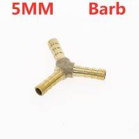 ทองเหลือง Splicer ท่อ Y รูปร่าง3 Way ท่อ Barb 4มม.-16มม. ทองแดง Barbed Connector Joint Coupler Adapter นิวเมติก