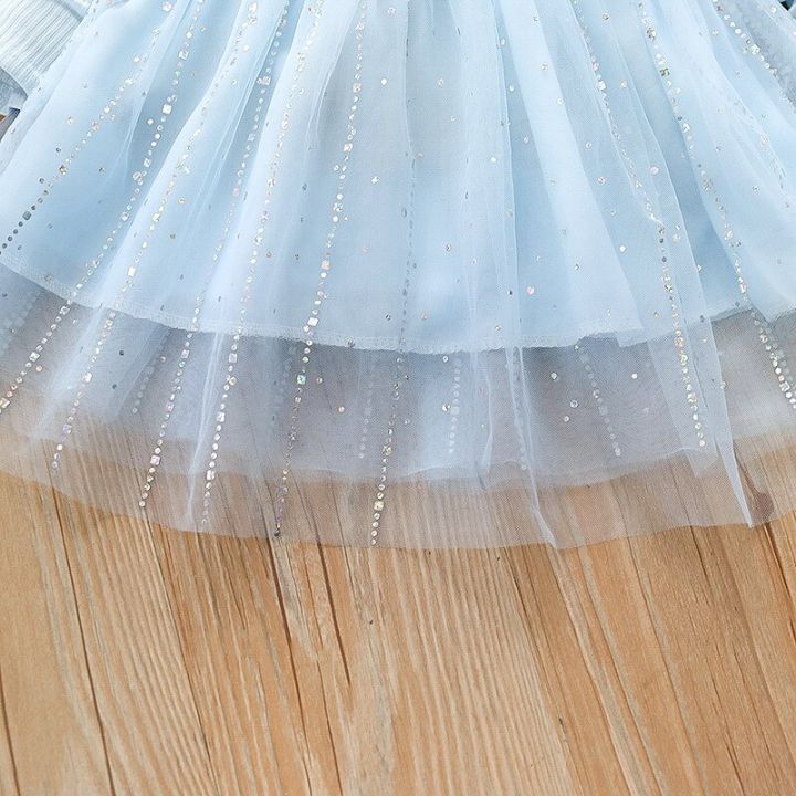 fall-fashion-korean-little-girls-costume-lace-mesh-frozen-elsa-princess-parrty-kids-dresses-for-girl-vestidos-spring-clothes
