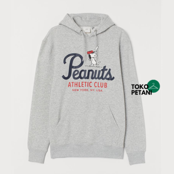 Hoodie hu0026m Peanuts gray hoodie hnm Toko Petani | Lazada Indonesia