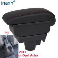 สำหรับ Opel Astra ที่วางแขนสำหรับ Opel Astra H ที่เท้าแขนในรถ2008-2011รายละเอียดการตกแต่งภายในอุปกรณ์เสริมรถยนต์ Refitting USB กล่องเก็บของ